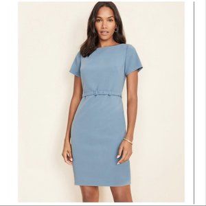 Ann Taylor - Teal Lake Belted Sheath Dress